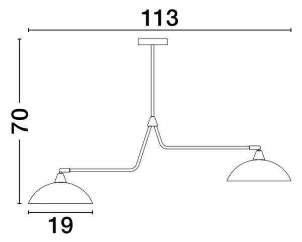 MIRBA VISILICA E27 /IP20/CRNA & ZLATNA NL9035977