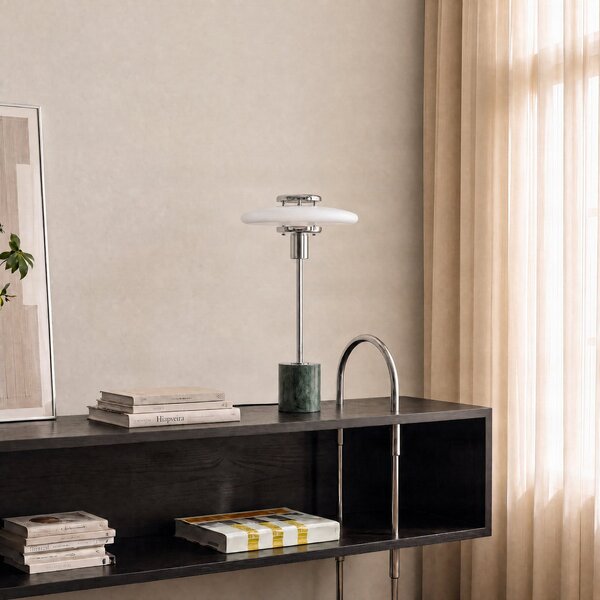 Stolne Lampa Lindby, Branford, Zelena, Dnevna soba, Staklo, Vintage