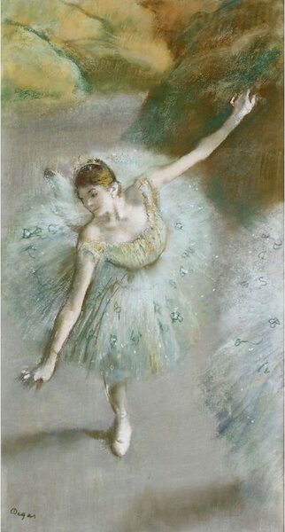 Reprodukcija slike slike Edgar Degas - Dancer in Green, 30 x 55 cm