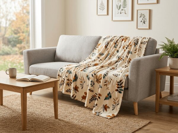 Mikropliš deka AUTUMNA, krem boja Dimenzije: 150 x 200 cm