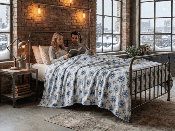 Mikropliš deka ICY FLAKES, bijela Dimenzije: 150 x 200 cm