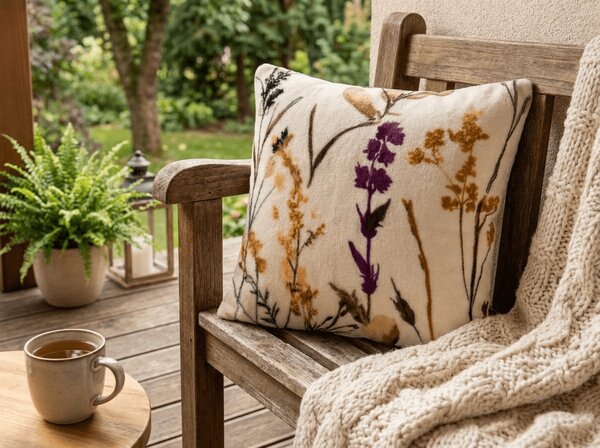 Obostrana jastučnica DUO SENSE MEADOWA 45x45 cm mikropliš/flanel, šarena
