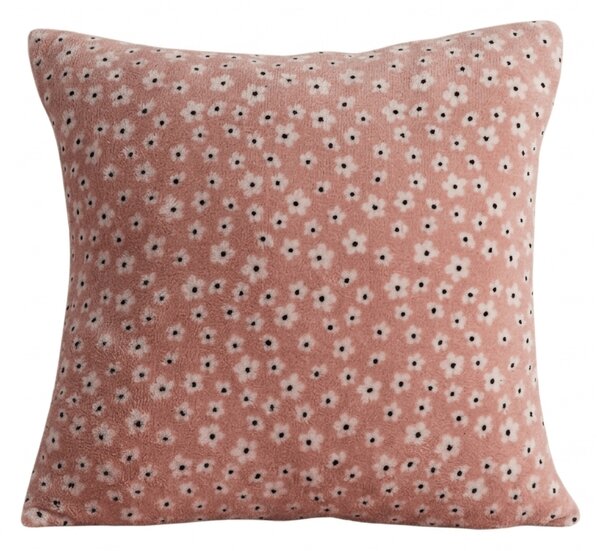 Dvostrana jastučnica DUO SENSE DAISELLE 45x45 cm mikropliš/flanel, ružičasta