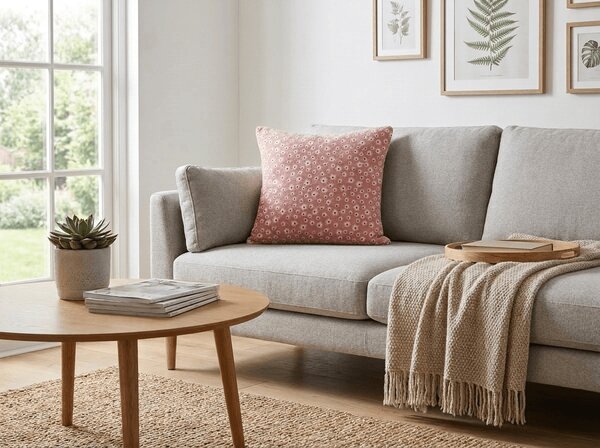 Dvostrana jastučnica DUO SENSE DAISELLE 45x45 cm mikropliš/flanel, ružičasta