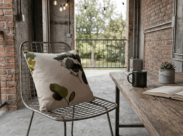 Dvostrana jastučnica DUO SENSE EUCALIA 45x45 cm mikropliš/flanel, raznobojno