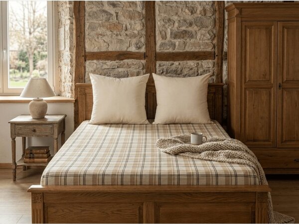 Plahta od mikroplyša PLAID 90x200 cm krem boje