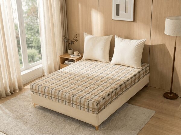 Plahta od mikropliša PLAID 160x200 cm kremasta