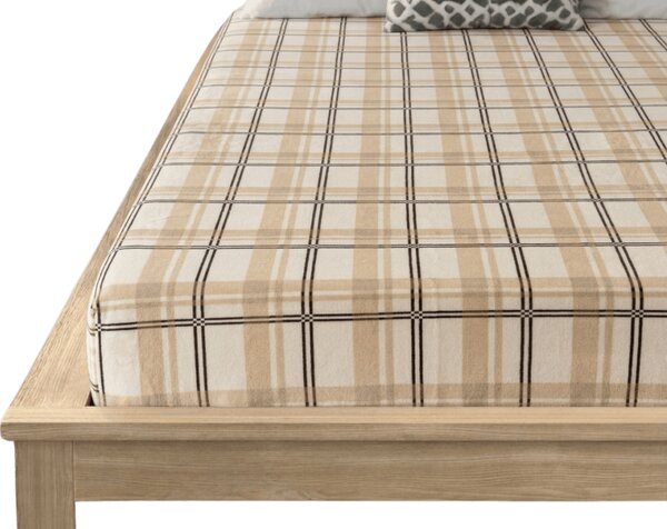 Plahta od mikroplyša PLAID 90x200 cm krem boje