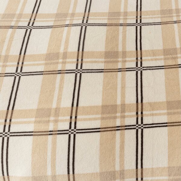 Plahta od mikroplyša PLAID 90x200 cm krem boje