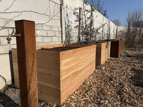 ATMOWOOD Povišena gredica od ariša 120 x 60 x 60 cm