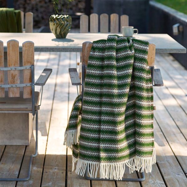 Vunena deka Oscar Multi Green 130x200
