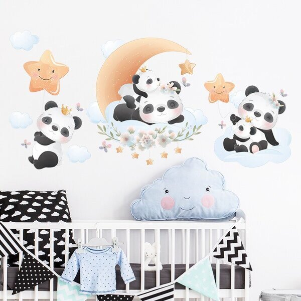 Zidna naljepnica Panda family