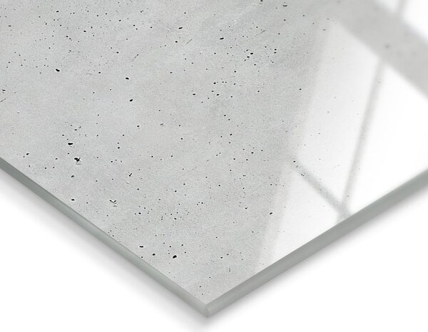 Zidni sat Styler Glassclock Concrete, 20 x 60 cm