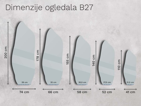 Brončano ogledalo Base B27