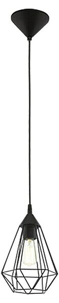 Eglo Tarbes Okrugla viseća svjetiljka (Crne boje, Visina: 110 cm, Promjer: 175 mm)