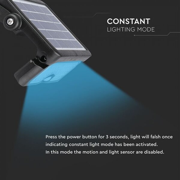 5W LED solarni reflektor sa senzorom 4000K