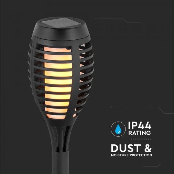Solarno svjetlo, oblik plamena - Flame 2200K - set 4 komada IP44