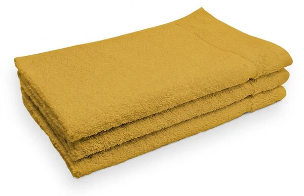Ručnik CLASSIC COLOR mali u boji senfa 30x50 cm, 100% pamuk
