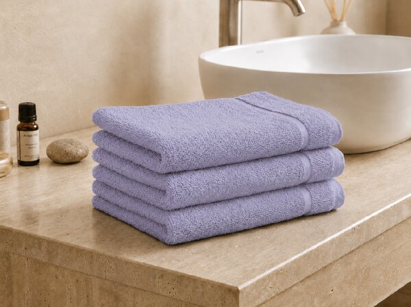 Ručnik CLASSIC COLOR mali lavanda 30x50 cm, 100% pamuk