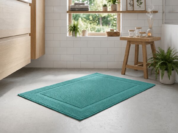 Hotelska prostirka COMFORT COLOR 50 x 75 cm, petrol plava