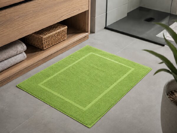 Hotelska prostirka COMFORT COLOR 50 x 75 cm, zelena