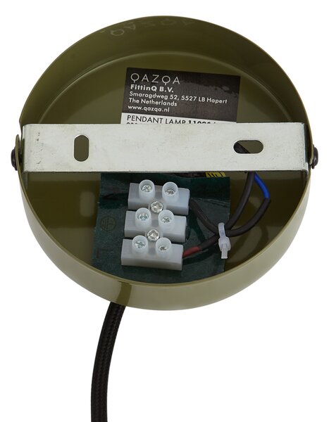 Retro visilica zelena s metalnim sjenilom 2-svjetla - Macaron
