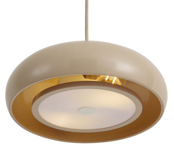 Retro visilica taupe s metalnim sjenilom 2-svjetla - Macaron