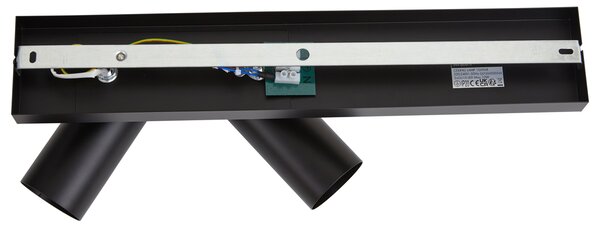 Moderna stropna reflektorska svjetiljka crna 2-svjetla podesive - Renna