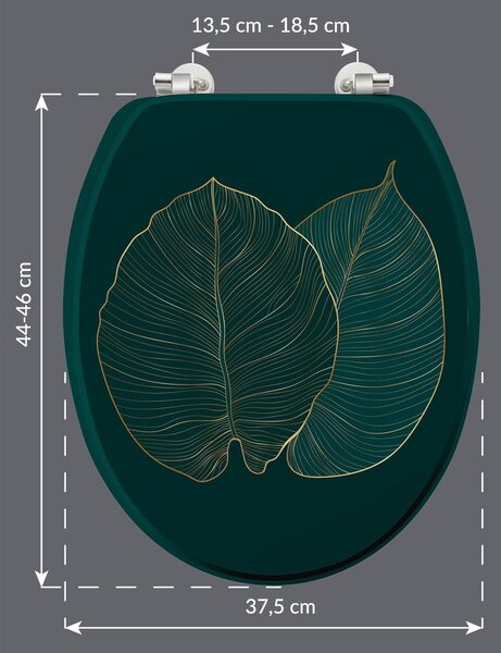 WC daska 37,5 x 47 Jade – douceur d'intérieur