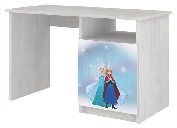 Dječji stol - Snježno kraljevstvo - dekor norveškog bora Desk Frozen