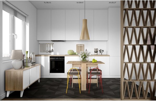 Proširiv blagovaonski stol u dekoru hrasta 76x28 cm Papillon – TemaHome