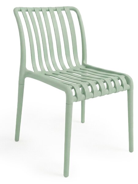 Vrtni set TREGO ISLAND - 2 stolice i okrugli stol ø 60 cm, zelena