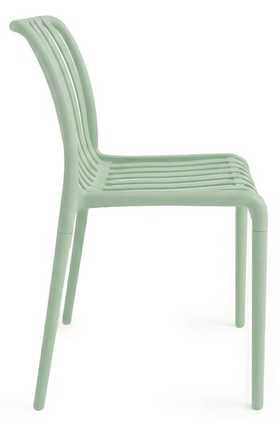 Vrtni set TREGO ISLAND - 2 stolice i okrugli stol ø 60 cm, zelena
