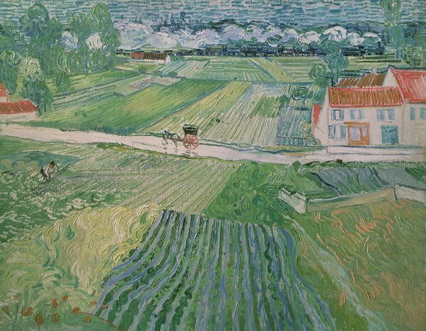 Vincent van Gogh - Reprodukcija umjetnosti Landscape at Auvers after the Rain, 1890, (40 x 30 cm)