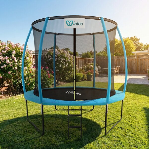 INLEA ULTIMATE Jump Trampolin 250cm s unutarnjom zaštitnom mrežom – svijetlo plava