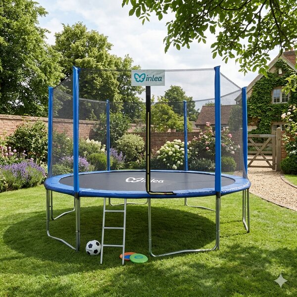 INLEA PREMIUM Jump Trampolin 400cm s vanjskom zaštitnom mrežom - plava