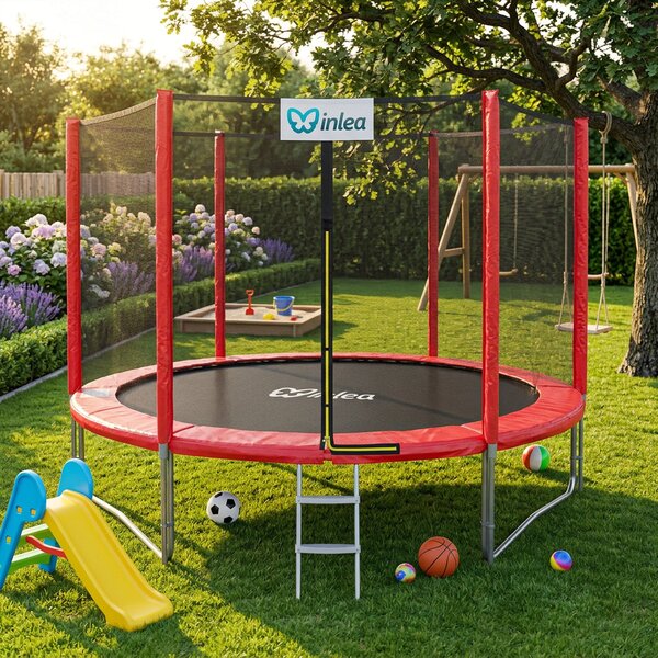 INLEA PREMIUM Jump Trampolin 305cm s vanjskom zaštitnom mrežom - crveni