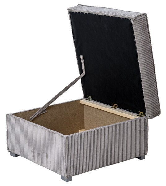 Svjetlobež tabure SMART COSARO s prostorom za pohranu 65x65 cm
