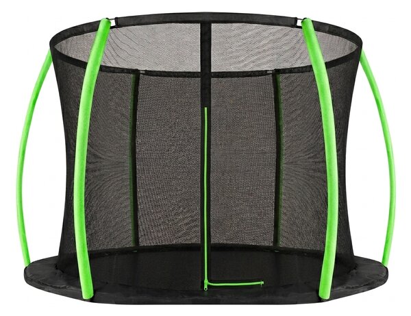 INLEA unutarnja zaštitna mreža za trampolin ULTIMATE Jump, ukupni promjer 250cm, za 6 stupova visina 165cm - svijetlozelena