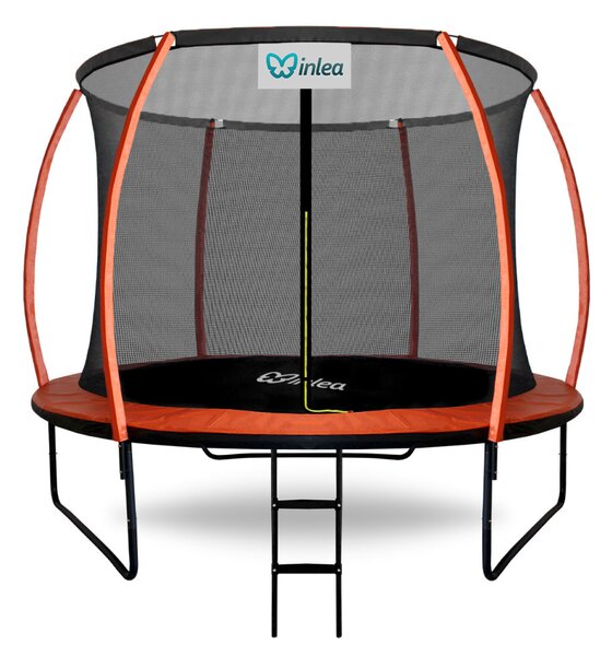 INLEA ULTIMATE Jump Trampolin 250cm s vnútornou ochrannou šetitou - narančasta