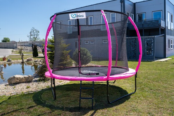 INLEA ULTIMATE Jump Trampolin 250cm s unutarnjom zaštitnom mrežom – ružičasta