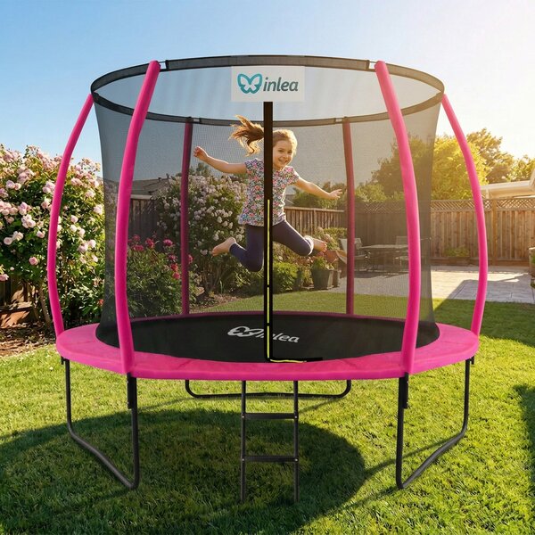 INLEA ULTIMATE Jump Trampolin 250cm s unutarnjom zaštitnom mrežom – ružičasta