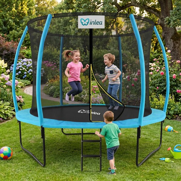 INLEA ULTIMATE Jump Trampolin 305cm s unutarnjom zaštitnom mrežom – svijetlo plava