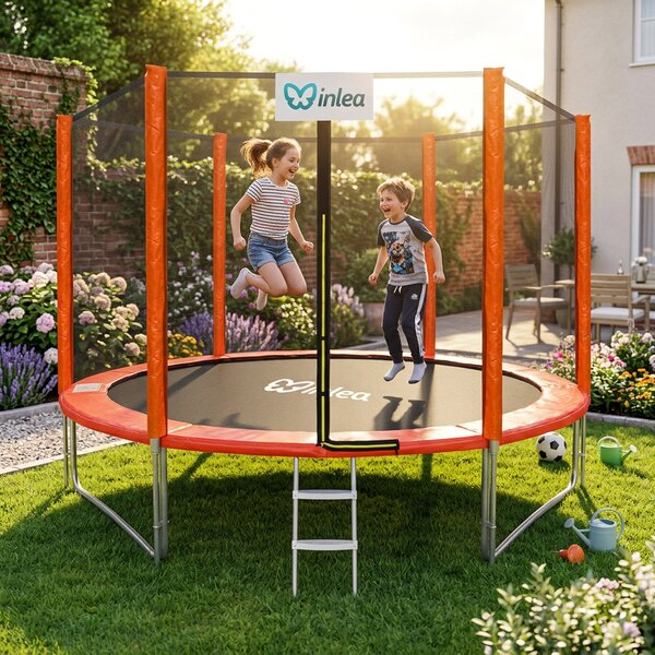 INLEA PREMIUM Jump Trampolin 305cm s vanjskom zaštitnom mrežom - narančasta