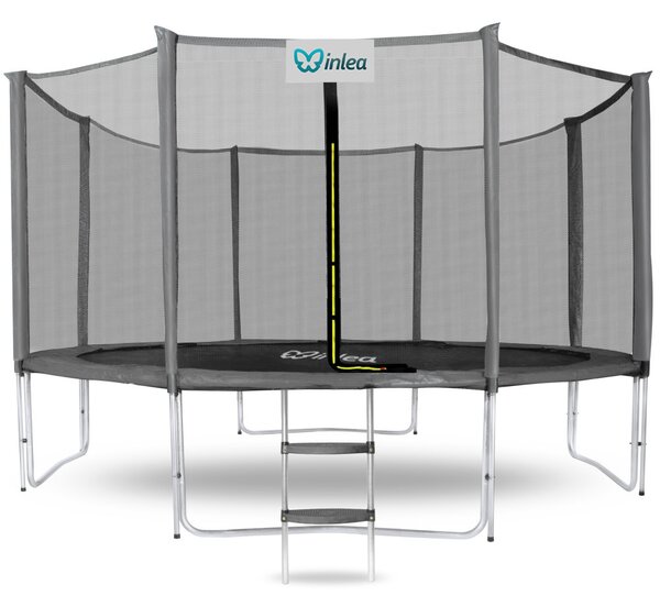 INLEA PREMIUM Jump Trampolin 366cm s vanjskom zaštitnom mrežom - siva