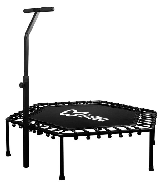 INLEA FITNESS Trampolin 130cm s rukohvatom – crna