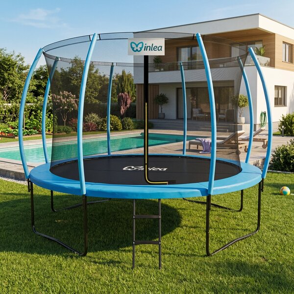 INLEA ULTIMATE Jump Trampolin 366cm s unutarnjom zaštitnom mrežom – svijetlo plava