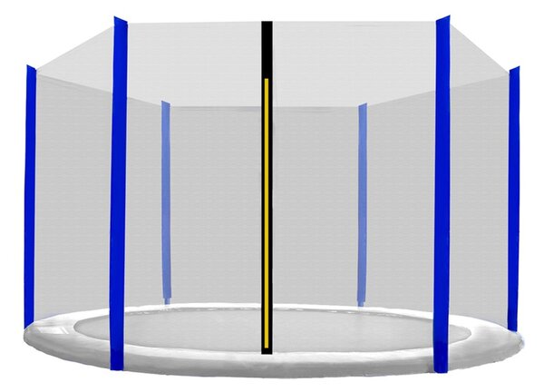 INLEA Zaštitna mreža za trampolin PREMIUM Jump, ukupni promjer 250cm, za 6 potpornih stupova – plava