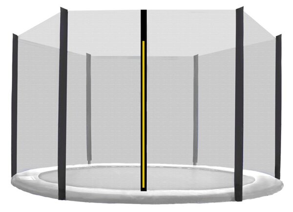 INLEA Zaštitna mreža za trampolin PREMIUM Jump, ukupni promjer 250cm, za 6 potpornih stupova – crna