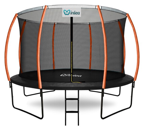 INLEA ULTIMATE Jump trampolin 366cm s unutarnjom zaštitnom mrežom - crna/narančasta